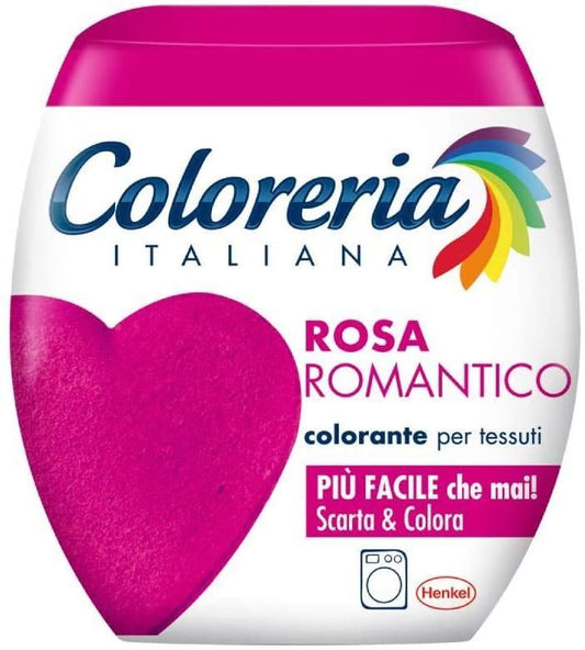 Coloreria Italiana Colore Rosa Romantico 350g Colorante Tessuti e Vestiti