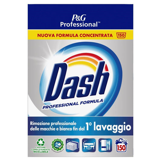 Dash Professional Detersivo In Polvere Per Bucato Classico 150 Lavaggi 7.5 Kg