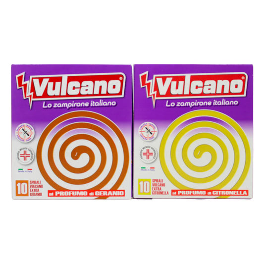 Vulcano Insetticida Spirali Antizanzara Profumi Assortiti 10 Pz