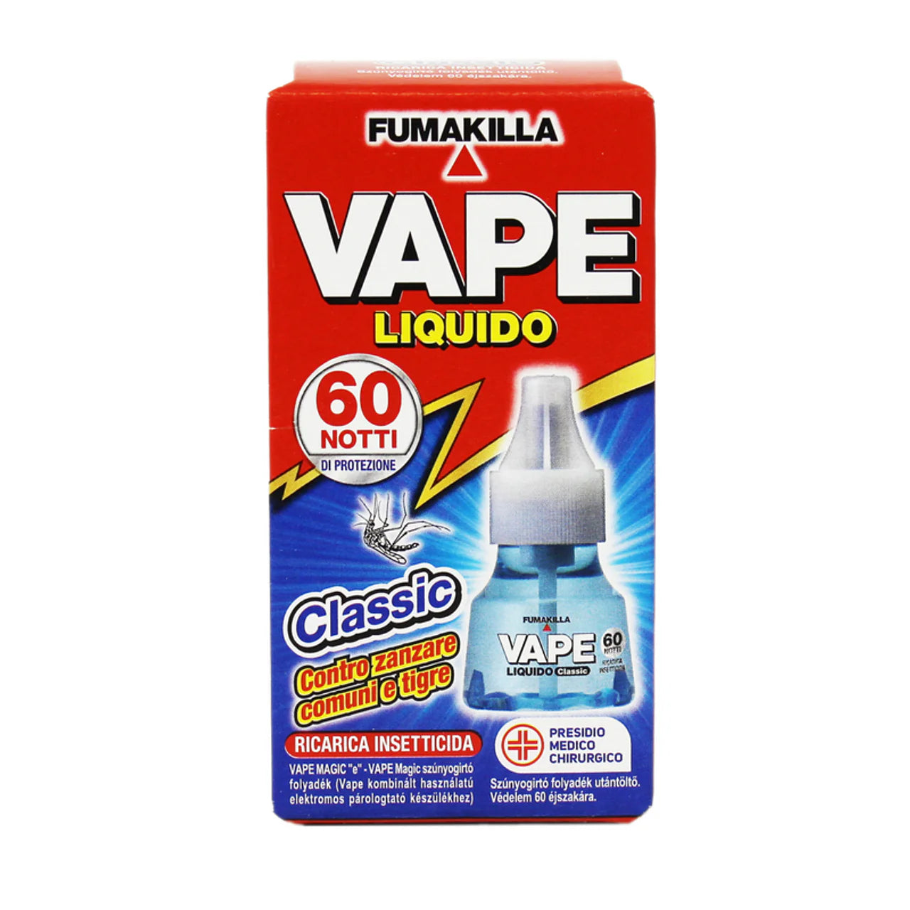 Vape Insetticida Ricarica Liquida Classic 60 Notti