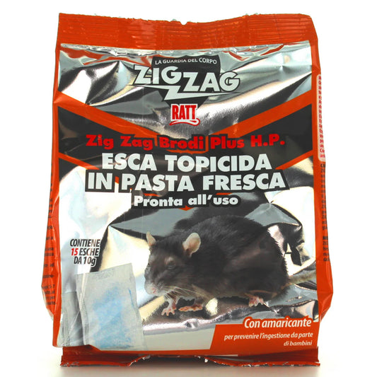 Zig Zag Ratt Esca Topicida In Pasta Presca 15 Esche Da 10 gr