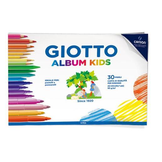 Giotto Album Kids Carta per Disegno A3 90 g/m2 30 Fogli