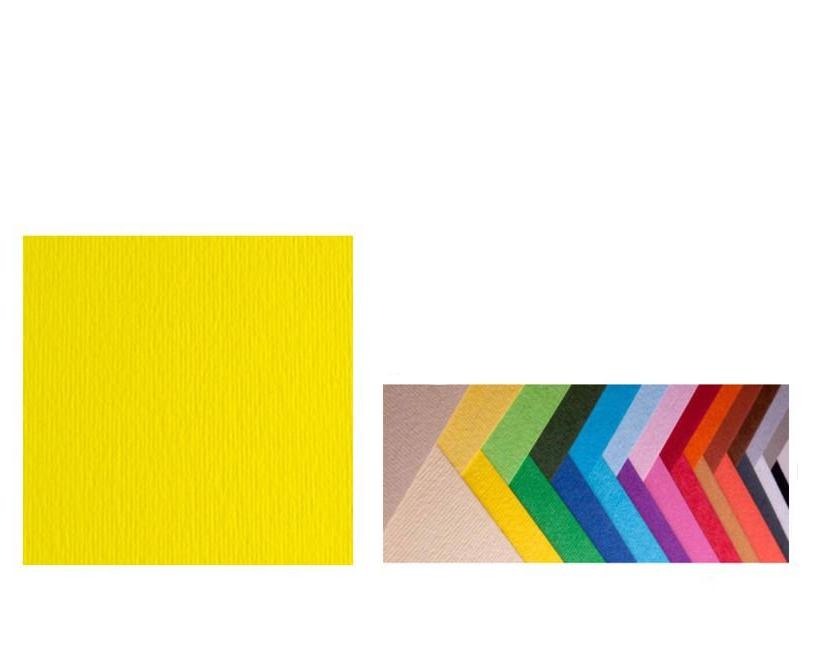 Fabriano Cartoncino Colore Giallo 50x70 cm 220 g/m2 Conf. 20pz