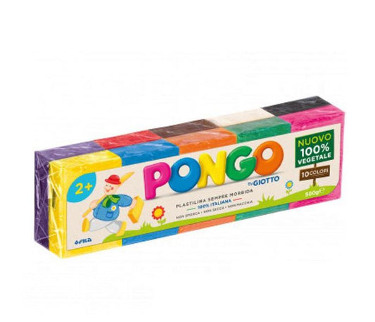 Giotto Pongo Confezione da 500g - 50g x 10 Panetti Colori Assortiti