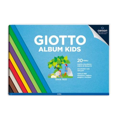 Giotto Album Kids Carta Colorata Liscia A4 120 g/m2 20 Fogli