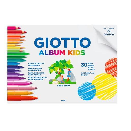 Giotto Album Kids Carta per Disegno A4 90 g/m2 30 Fogli