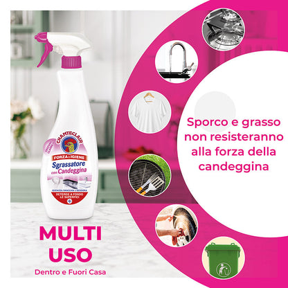 Chanteclair Forza ed Igiene Sgrassatore Con Candeggina 625 ml