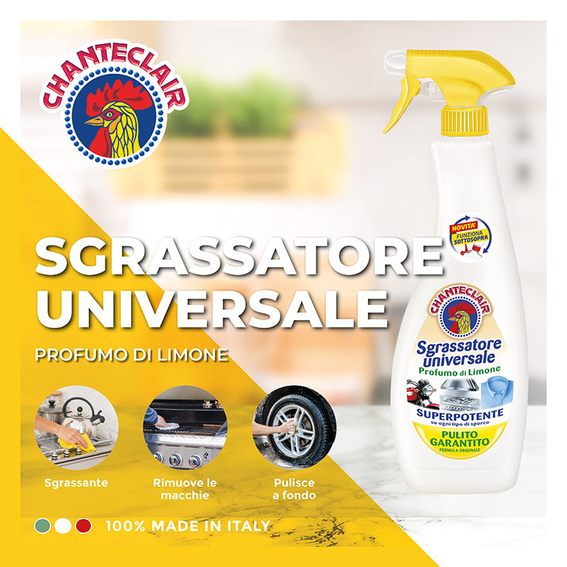 Chanteclair Sgrassatore Ricarica Limone 2 Pezzi Da 600 ml