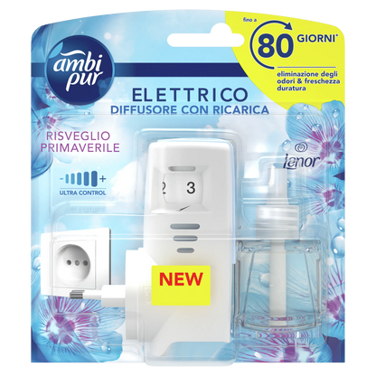 Ambipur Elettrico Diffusore + Ricarica Liquida Risveglio Primaverile 20 ml